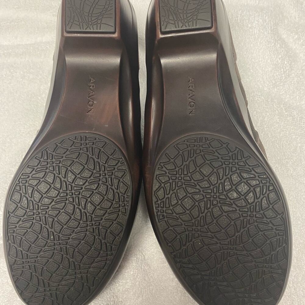 ARAVON WOMENS SUEDE CLOG SIZE 11 WORN ONCE - Picture 4 of 5